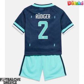 Německo Antonio Rudiger #2 Dětské Venkovní dres komplet MS 2026 Krátký Rukáv (+ trenýrky)